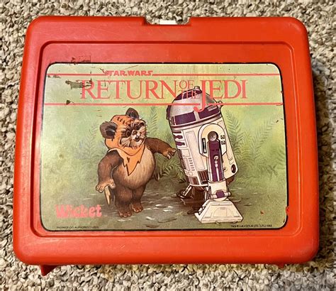 Vintage 1980's Return of the Jedi Lunchbox 1983 Wicket Ewok 